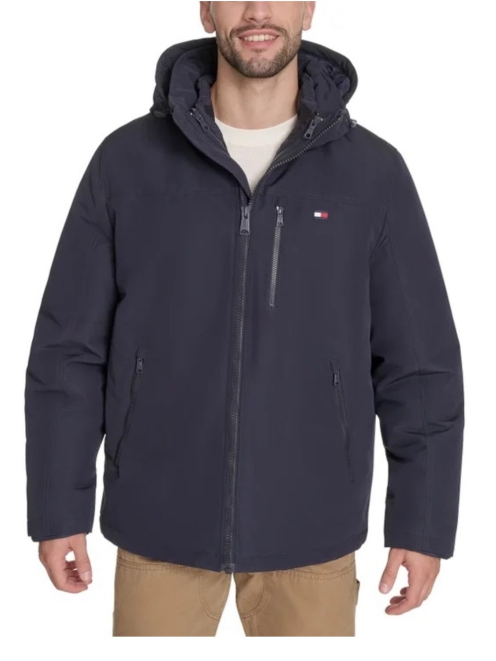 Tommy Hilfiger Men's Navy 2 in 1 Jacket